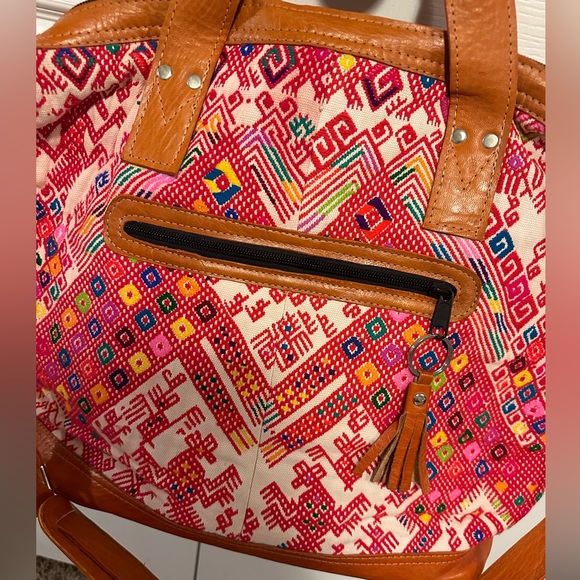 Nena & Co large woven and leather tote - Picture 9 of 16